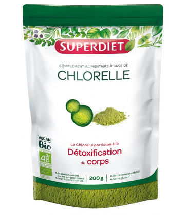 Super Diet Chlorelle Poudre Bio 200 g