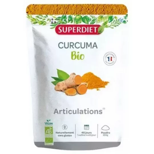 Superdiet Curcuma Poudre Bio 200 g