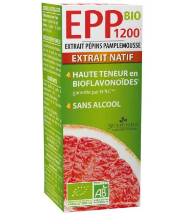 3 Chênes EPP Bio 1200 Extrait Pépins Pamplemousse 100 ml