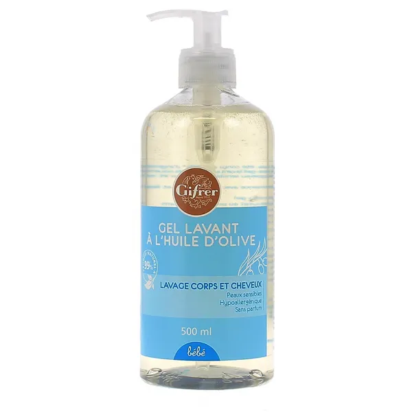 Gifrer Gel Lavant A L Huile D Olive 500 Ml Pas Cher Produits De Toilette Bebe Lasante Net