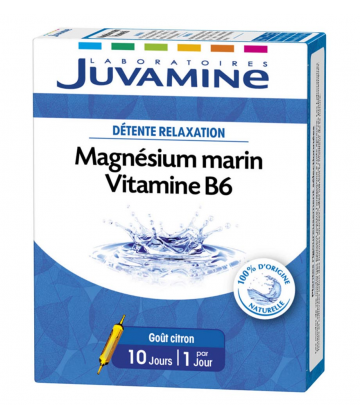 Juvamine Magnésium Marin Vitamine B6 Ampoules x 10