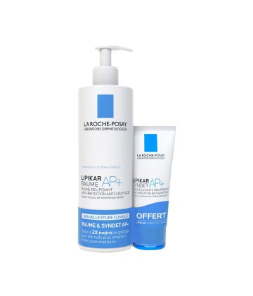 La Roche-Posay LipiKar Baume AP+ 400 ml + Crème Lavante Syndet AP+ 100 ml OFERTE