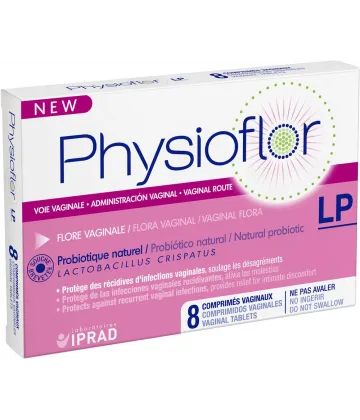 Physioflor Probiotiques Voie Vaginale Comprimés LP X 8
