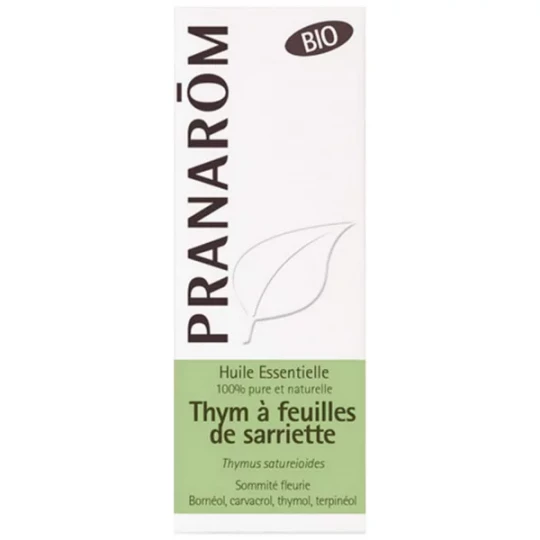Pranarôm Huile Essentielle Thym à Feuilles de Sariette Bio 10 ml