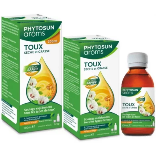 Phytosun Arôms Sirop Toux Sèche et Grasse