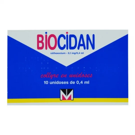 Biocidan Collyre 0,25/1000 Unidoses x 10
