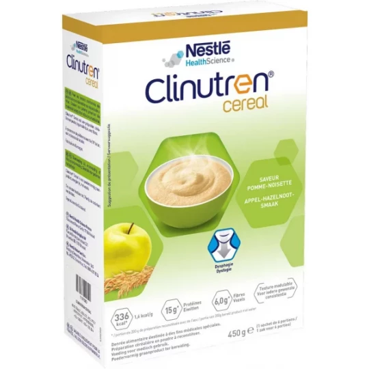 Clinutren Cereal Saveur Pomme-Noisette 450 g