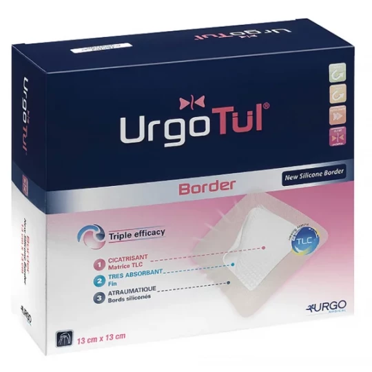 Urgotul Border Pansements Hydrocellulaire 8 cm x 15 cm x 10