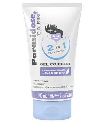 Parasidose Poux-Lentes Gel Coiffant à l'Huile essentielle de Lavande Bio 100 ml