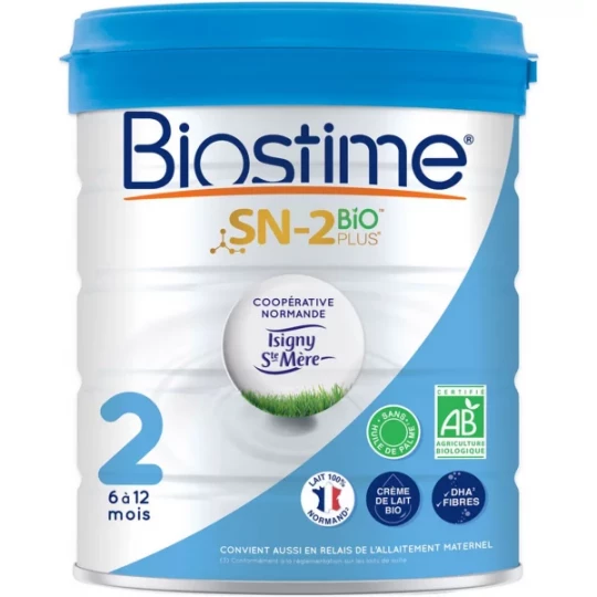 Biostime Lait 2ème âge Bio 800 g