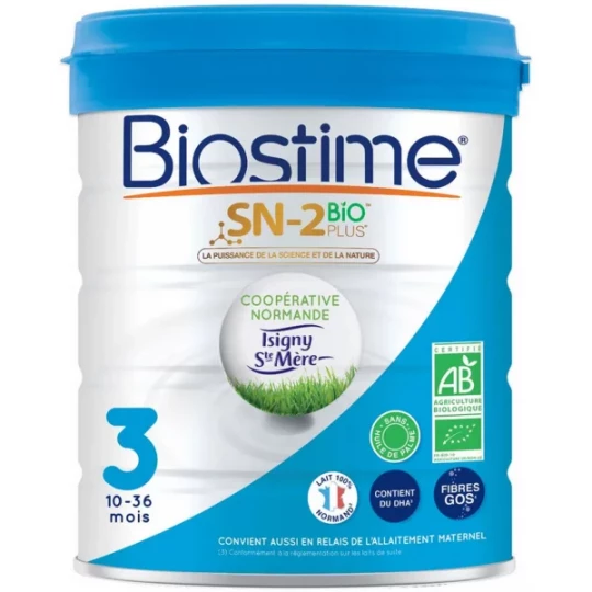 Biostime Lait 3ème âge Bio 800 g