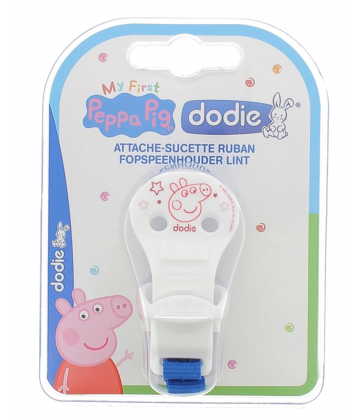 Dodie Attache Sucette Ruban Peppa Pig