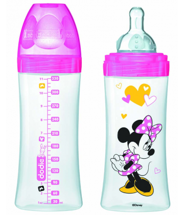 Dodie Biberon 2ème âge Initiation+ Minnie 330 ml