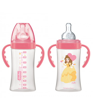 Dodie Biberon 2ème âge Initiation+ Avec Anses Belle 270 ml