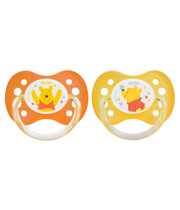 Dodie Sucette Anatomique Silicone Winnie n°A62 0-6 mois x 2