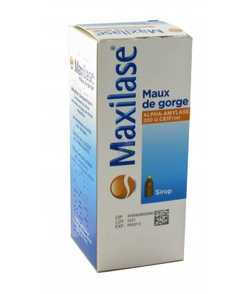 Maxilase Maux de gorge Sirop 125 ml