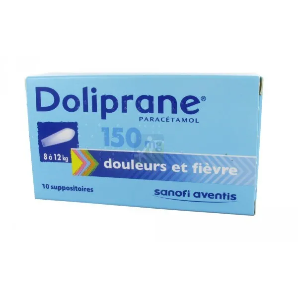 Doliprane Bebe Suppositoires 150 Mg Douleurs Dentaires