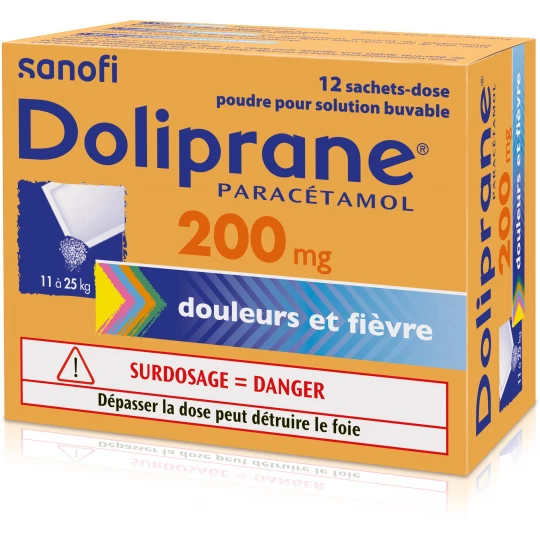 Doliprane 200 mg Sachets x 12