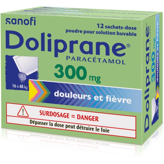 Doliprane 300 mg Sachets x 12