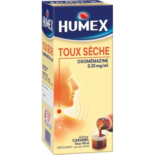Humex Sirop Toux Sèche Oxomémazine 150 ml