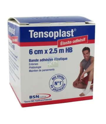 Tensoplast Bande Adhésive Élastique 6 cm x 2.5 m
