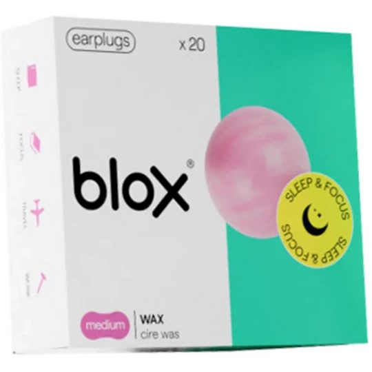 Blox Bouchons d'Oreille en Cire Naturelle x 40