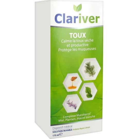 Clariver Toux Solution Buvable Adulte 175 ml
