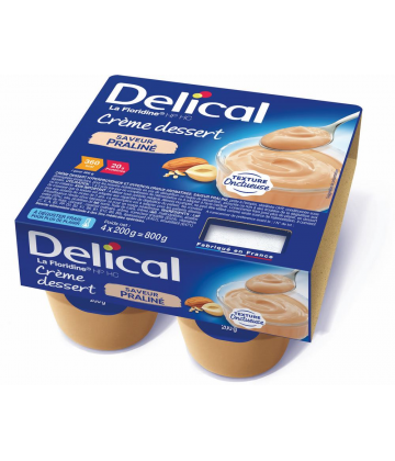 Delical Crème Dessert HP/HC La Floridine Praliné 4 x 200 g