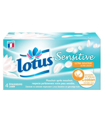 Lotus Sensitive Mouchoirs x 80