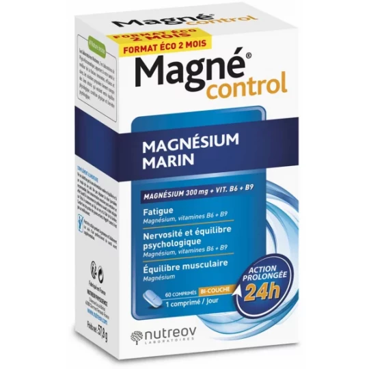 Nutreov Magné Control Magnésium Marin Vitamines B6 et B9 - image 2