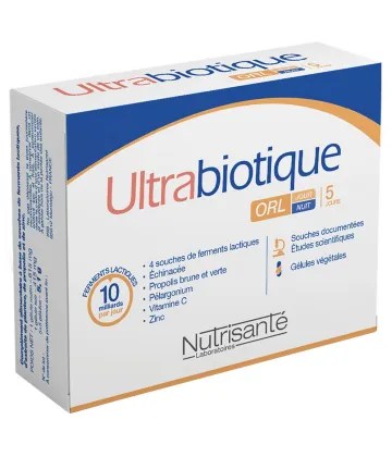 Nutrisanté Ultrabiotique ORL Jour Nuit x 10