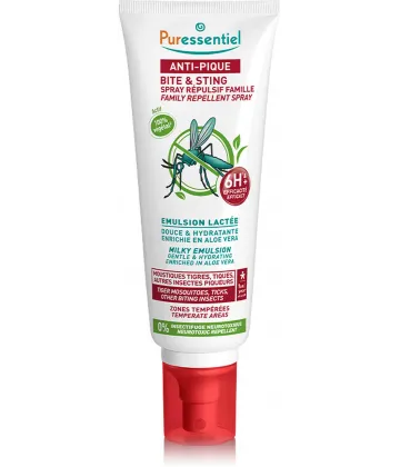 Puressentiel Anti-Pique Spray Répulsif Famille Zones Tempérées 100 ml