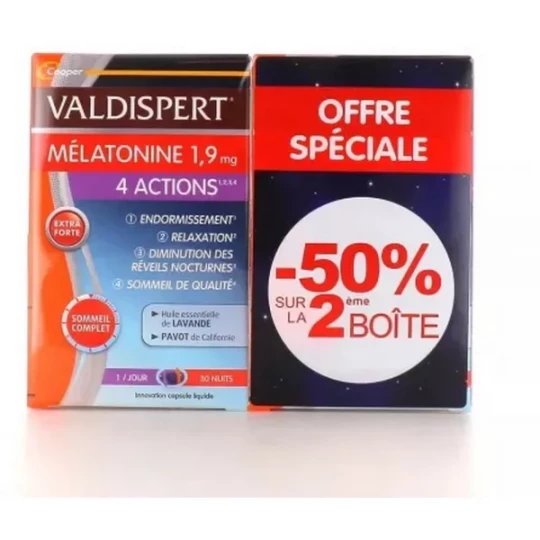 Valdispert Mélatonine 1,9 mg 4 Actions Capsules - image 2