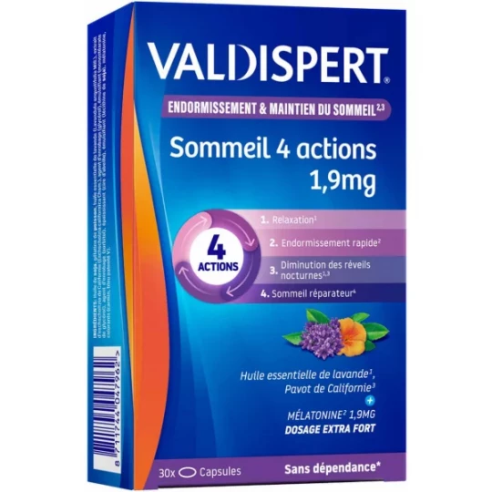 Valdispert Mélatonine 1,9 mg 4 Actions Capsules - image 3