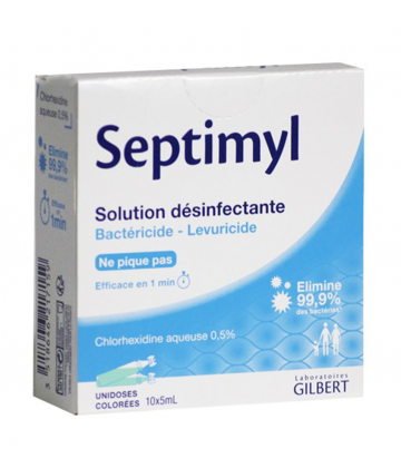 Gilbert Septimyl Solution Désinfectante 10 x 5 ml