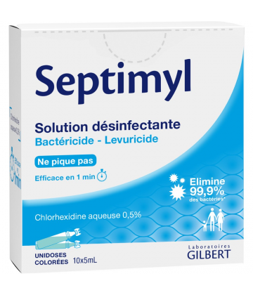 Gilbert Septimyl Solution Désinfectante 10 x 5 ml