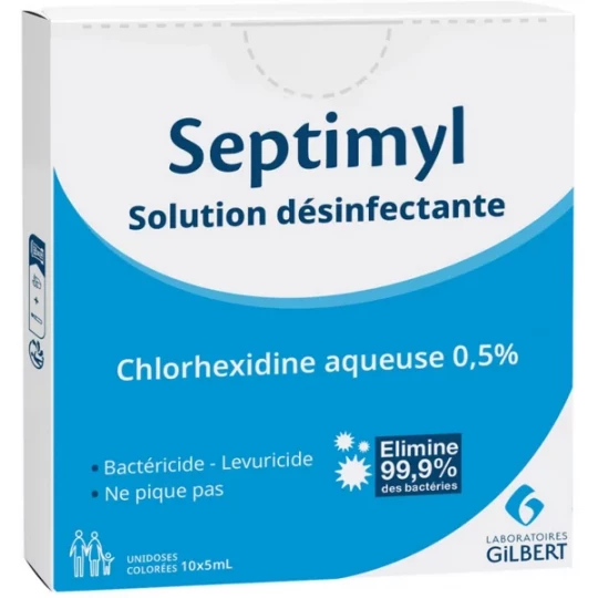 Gilbert Septimyl Solution Désinfectante 10 x 5 ml
