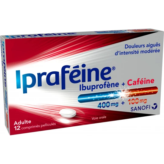 Ipraféine 400 mg/100 mg Comprimés x 12