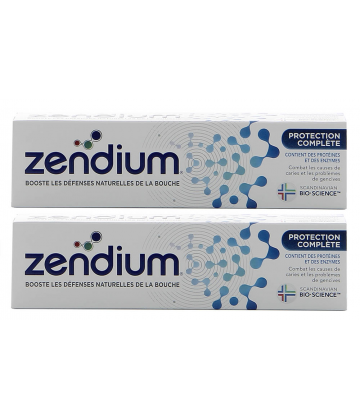 Zendium Dentifrice Protection Complète 2 x 75 ml