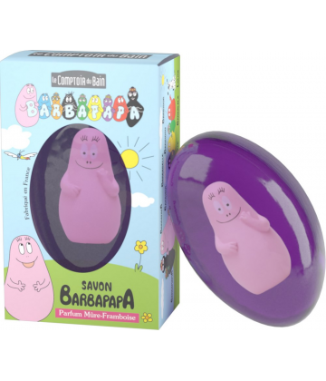 Le Comptoir du Bain Savon Barbapapa Parfum Mûre-Framboise 87 g