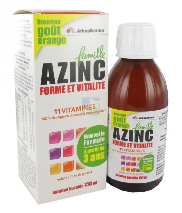 Azinc Famille Forme et Vitalité 150 ml