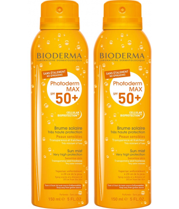 Bioderma Photoderm Max Brume Sans Etalement SPF50+ 2 x 150 ml