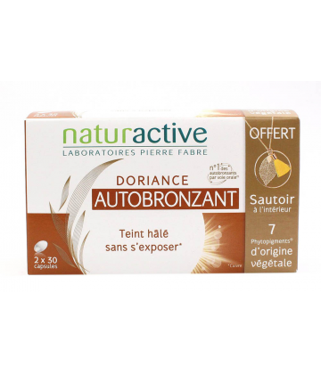 Doriance Solaire Autobronzant 2 x 30 + Collier Offert