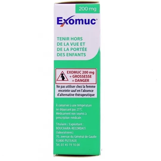 Exomuc 200 mg Sans Eau Sachets x 15 - image 2
