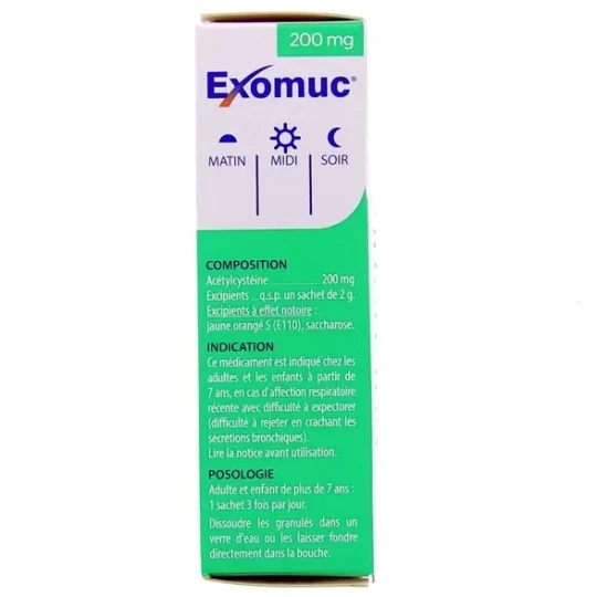 Exomuc 200 mg Sans Eau Sachets x 15 - image 3