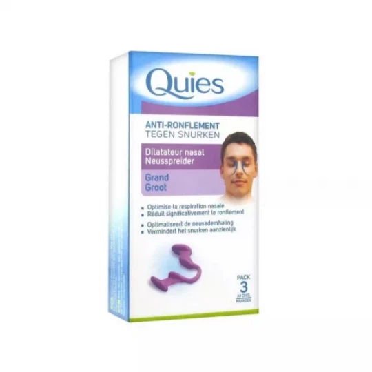 Quies Anti-Ronflement Dilatateur Nasal Grand Modèle