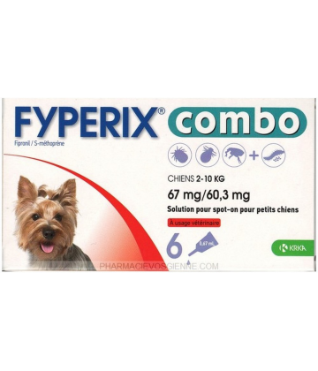 Fyperix Combo 67 mg / 60,3 mg Spot On Petits Chiens