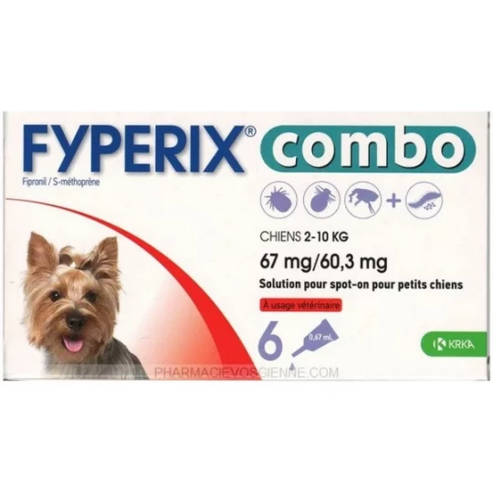 Fyperix Combo 67 mg / 60,3 mg Spot On Petits Chiens - image 2