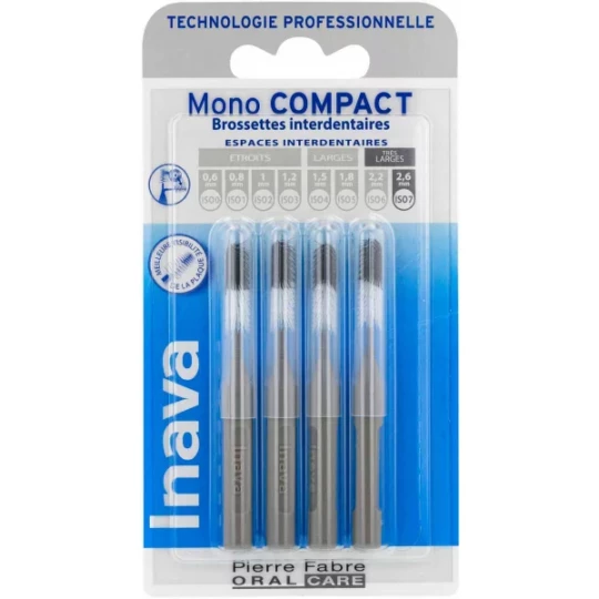 Inava Mono Compact Brossettes Interdentaires x 4