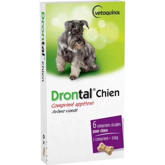 Drontal Chien Arôme viande Comprimés x 6